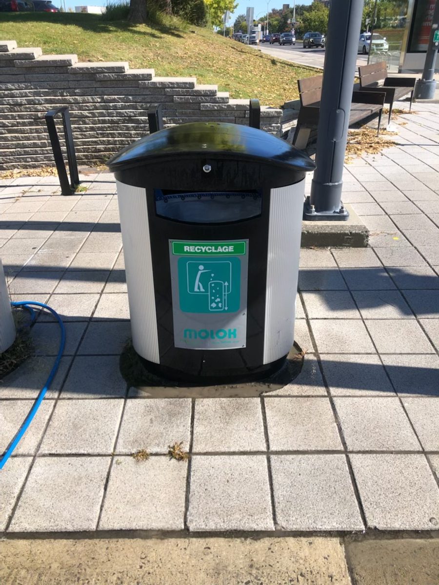 Conteneur semi-enfoui inox parc municipal